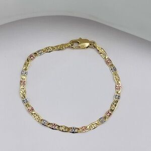Pulseras Niños Y Niñas Baño Oro 18k/Bracelet For Boys And Girls  Gold Plated